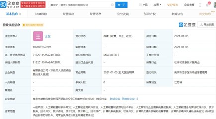 寒武紀（南京）信息科技成立 開拓人工智能基礎軟件開發新篇章